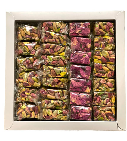 Alpalmyra turkish delight with pistachios 1 kg  كيلو سوبر اكسترا راحة البالميرا بالفستق حبة كبيرة (صحيحة