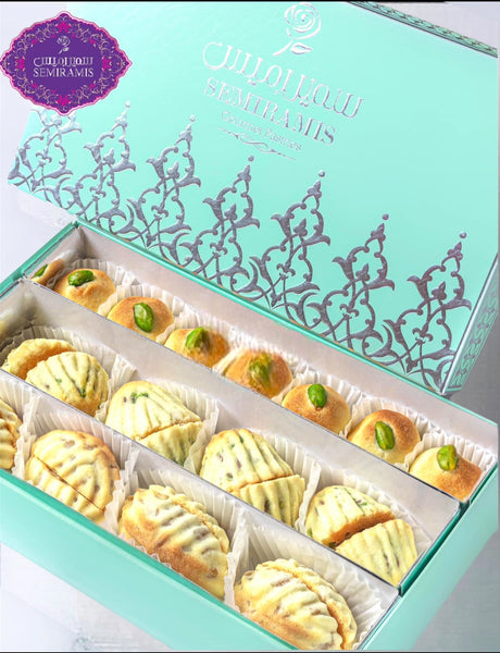 Semiramis Combination Cookies (Ma'amoul) 250g مشكل معمول(فستق وجوز وعجوة) ربع كيلو