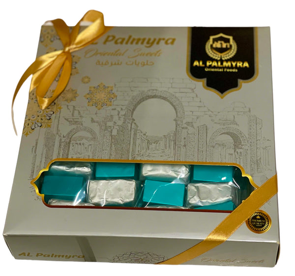Alpalmyra Raha with pistachio and croquant Slik chocolate 500g   شوكولا سليق راحة بالفستق مرة وكروكان فستق مرة
