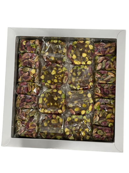 - 500g Al palmyra Turkish Delight with Pistacho_نصف كيلو سوبر اكسترا راحة البالميرا بالفستق حبة كبيرة