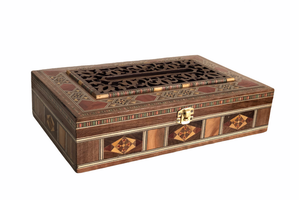 Tissue mosaic box علبة محارم موزاييك حفر