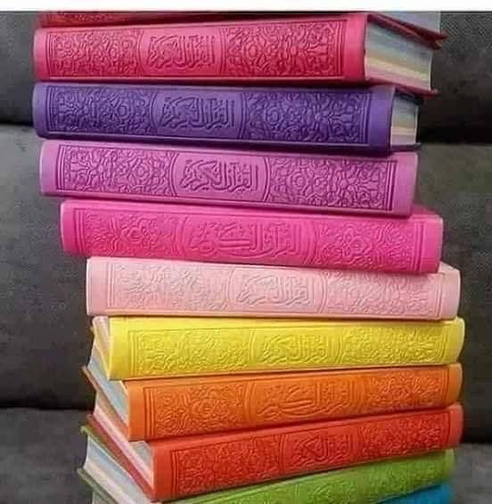 Quran with coloured cover  وهبة مصحف (قرآن) غلاف ملون مع شرح مفردات