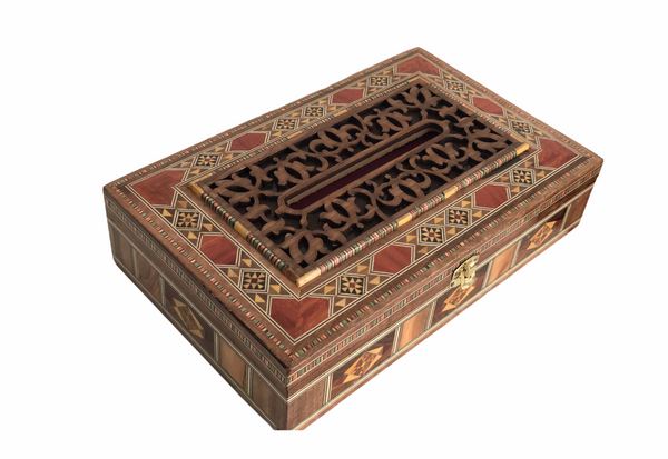 Tissue mosaic box علبة محارم موزاييك حفر