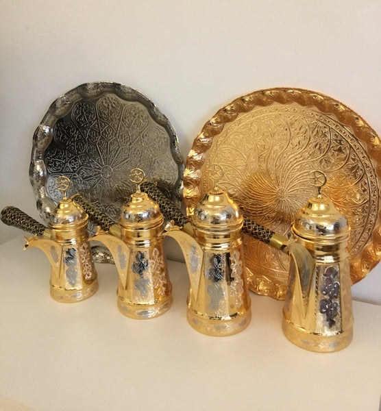 Copper pots set 4 pcs مصبات نحاس اربع قياسات