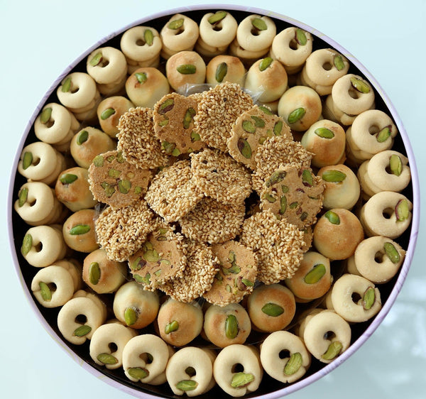 Semiramis Cookies (Assortment)450g مشكل نواشف (برازق وغريبة وعجوة)