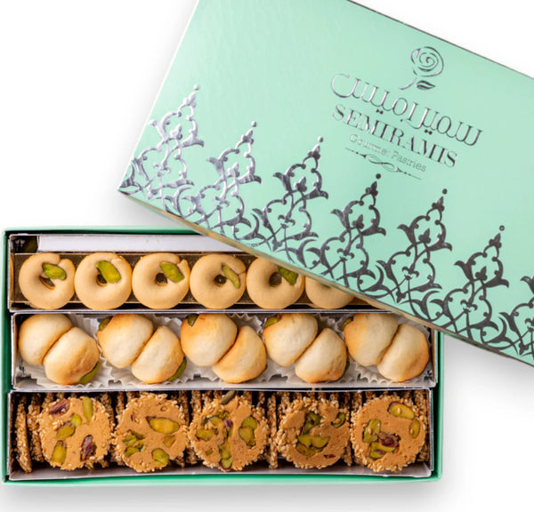 Semiramis Cookies (Assortment)250g مشكل نواشف (برازق وغريبة وعجوة) ربع كيلو