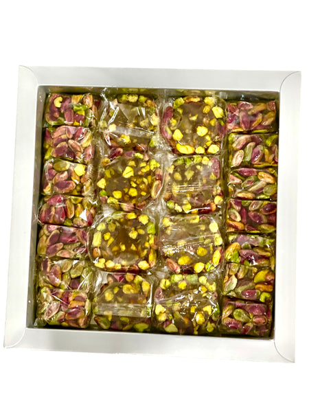 ‏- 500g Al palmyra Turkish Delight with Pistacho_نصف كيلو سوبر اكسترا راحة البالميرا بالفستق حبة كبيرة