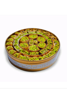 (NEW) Semiramis Assorted Baklava 1000g مشكل حلويات بقلاوة فستق كيلو(مبرومة، آسية، عش البلبل، بللورية ، وكول وشكور)