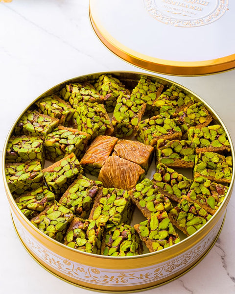 Semiramis Pistachio (Mabroomeh) Quarters 500g مبرومة بالفستق